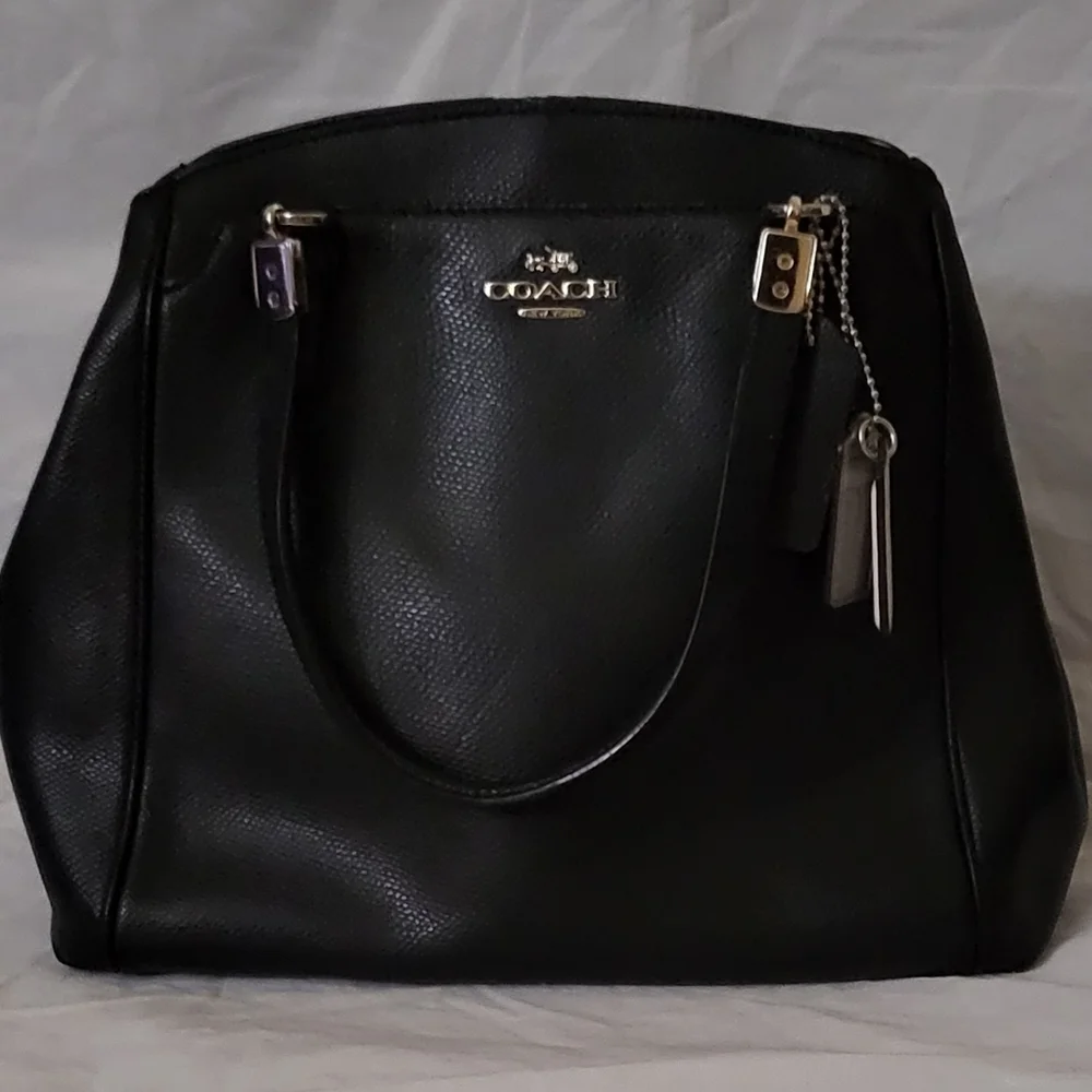 Coach small navy satchel - Picture 1 of 6